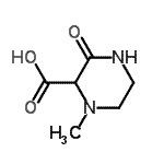 CAS#: 933684-30-1, 1-Methyl-3-oxo-2-piperazinecarboxylic acid