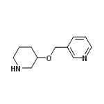 CAS#: 933758-64-6, 3-[(3-Piperidinyloxy)methyl]pyridine