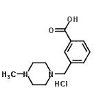 CAS#: 934020-51-6, 3-[(4-Methyl-1-piperazinyl)methyl]benzoic acid hydrochloride (1:1)