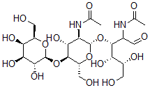 CAS 登录号：93467-77-7， 吡喃半乳糖基(1-4)乙酰基葡萄糖胺基(1-3)乙酰基半乳糖胺