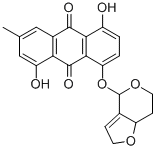 CAS#: 93513-59-8, 1,5-Dihydroxy-3-Methyl-8-((2,6,7,7a-Tetrahydro-4H-Furo[3,2-c]Pyran-4-Yl)Oxy)-9,10-Anthracenedione