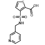CAS#: 936077-73-5, 3-[(3-Pyridinylmethyl)sulfamoyl]-2-thiophenecarboxylic acid
