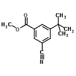 CAS 登录号：936801-70-6， 甲基3-氰基-5-(2-甲基-2-丙基)苯甲酸酯