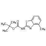 CAS#: 936827-72-4, 2-Methyl-2-propanyl (4-methyl-1,3-benzothiazol-2-yl)carbamate