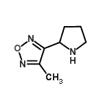 CAS 登录号：936940-68-0， 3-甲基-4-(2-吡咯烷基)-1,2,5-恶二唑