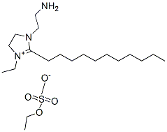 CAS 登录号：93783-46-1， 1-(2-氨基乙基)-3-乙基-4,5-二氢-2-十一烷基-1H-咪唑鎓硫酸乙酯盐