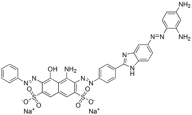 CAS 登录号：93803-35-1， 4-氨基-3-[[4-[5-[(2,4-二氨基苯基)偶氮]-1H-苯并咪唑-2-基]苯基]偶氮]-5-羟基-6-(苯基偶氮)萘-2,7-二磺酸二钠盐