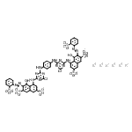 CAS#: 93805-14-2, Hexapotassium 4,4'-{1,4-phenylenebis[imino(6-chloro-1,3,5-triazine-4,2-diyl)imino]}bis{5-hydroxy-6-[(2-sulfonatophenyl)diazenyl]-2,7-naphthalenedisulfonate}