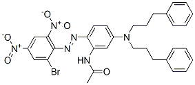 CAS#: 93805-16-4, N-[5-[Bis(3-Phenylpropyl)Amino]-2-[(2-Bromo-4,6-Dinitrophenyl)Azo]Phenyl]Acetamide