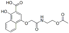 CAS#: 93820-07-6, 4-[2-[[2-(Acetyloxy)Ethyl]Amino]-2-Oxoethoxy]-1-Hydroxy-2-Naphthalenecarboxylicacid