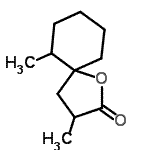 CAS#: 93840-81-4, 3,6-Dimethyl-1-oxaspiro[4.5]decan-2-one