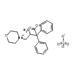 CAS#: 93841-21-5, 3-methyl-4-morpholin-4-ium-4-yl-2,2-diphenyl-butanoic acid sulfate