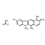 CAS#: 93841-59-9, 9-Hydroxy-1,2,5,6-tetramethyl-6H-pyrido[4,3-b]carbazol-2-ium acetate