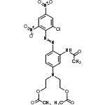 CAS#: 93859-26-8, ({3-Acetamido-4-[(2-chloro-4,6-dinitrophenyl)diazenyl]phenyl}imino)di-2,1-ethanediyl diacetate