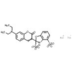 CAS#: 93859-31-5, Disodium 2-[7-(diethylamino)-2-oxo-2H-chromen-3-yl]-2,3-dihydro-1,3-benzoxazole-2,4-disulfonate