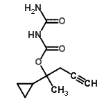 CAS 登录号：93882-81-6， 2-环丙基-4-戊炔-2-基氨基甲酰基氨基甲酸酯