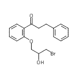 CAS#: 93885-34-8, 1-[2-(3-Bromo-2-hydroxypropoxy)phenyl]-3-phenyl-1-propanone