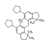 CAS#: 93892-44-5, 4,4'-Methylenebis(6-cyclopentyl-3,3-dimethyl-5-indanol)