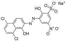 CAS 登录号：93917-94-3， 3-[(5,8-二氯-1-羟基-2-萘基)偶氮]-2-羟基-5-硝基苯磺酸钠