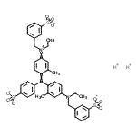 CAS#: 93917-96-5, Dihydrogen 3-[(ethyl{4-[{4-[ethyl(3-sulfonatobenzyl)amino]-2-methylphenyl}(4-sulfonatophenyl)methylene]-3-methyl-2,5-cyclohexadien-1-ylidene}ammonio)methyl]benzenesulfonate