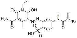 CAS#: 93940-66-0, 4-[(2-Bromoacryloyl)Amino]-2-[[5-Carbamoyl-1-Ethyl-1,6-Dihydro-2-Hydroxy-4-Methyl-6-Oxo-3-Pyridyl]Azo]Benzenesulphonic Acid
