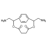 CAS#: 93941-75-4, 2,9-Bis(aminomethyl)-3,8-dioxabicyclo[8.2.2]tetradeca-1(12),10,13-triene-4,7-dione