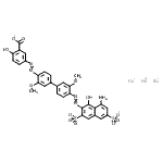 CAS#: 93964-64-8, Trisodium 5-({4'-[(8-amino-1-hydroxy-3,6-disulfonato-2-naphthyl)diazenyl]-3,3'-dimethoxy-4-biphenylyl}diazenyl)-2-hydroxybenzoate