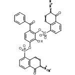 CAS#: 93965-14-1, 4-Benzoyl-2-hydroxy-1,3-phenylene bis(6-diazo-5-oxo-5,6-dihydro-1-naphthalenesulfonate)