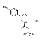 CAS#: 939760-53-9, 2-Methyl-2-propanyl [2-amino-2-(4-cyanophenyl)ethyl]carbamate hydrochloride (1:1)