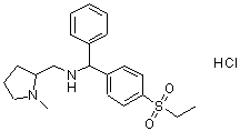 CAS#: 93980-95-1, N-[[4-(Ethylsulfonyl)Phenyl]Phenylmethyl]-1-Methyl-2-Pyrrolidinemethanamine Hydrochloride (1:1)