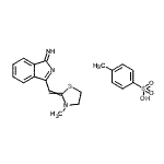 CAS#: 93981-16-9, 3-[(3-Methyl-1,3-thiazolidin-2-ylidene)methyl]-1H-isoindol-1-imine 4-methylbenzenesulfonate (1:1)