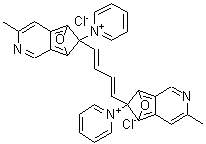 CAS 登录号：93982-35-5， 1,1'-[1,3-丁二烯-1,4-二基二[(5-甲基-2,6-苯并恶唑二基)亚甲基]]二-吡啶鎓二氯化物