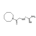 CAS 登录号：94007-71-3， 1-(1-氮杂环辛烷基)-2-[(甲脒基硫基)氨基]乙酮
