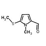 CAS#: 94008-37-4, 1-Methyl-5-(methylsulfanyl)-1H-pyrrole-2-carbaldehyde