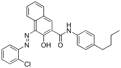 CAS 登录号：94094-68-5， N-(4-丁基苯基)-4-[(2-氯苯基)偶氮]-3-羟基萘-2-甲酰胺
