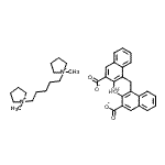 CAS#: 94094-75-4, 1,1'-(1,5-Pentanediyl)bis(1-methylpyrrolidinium) 4,4'-methylenebis(3-hydroxy-2-naphthoate)