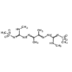 CAS#: 94094-76-5, N,7,8-Trimethyl-4-(methylamino)-N'-(methylsulfonyl)-2lambda<sup>6</sup>-thia-3,5,6,9,10-pentaazaundeca-3,6,8-trien-11-imidamide 2,2-dioxide