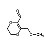 CAS#: 94105-21-2, 3-(Methoxymethyl)-5,6-dihydro-1,4-dioxine-2-carbaldehyde