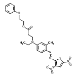 CAS#: 94108-23-3, 2-Phenoxyethyl N-{4-[(3,5-dinitro-2-thienyl)diazenyl]-3-methylphenyl}-N-ethyl-beta-alaninate