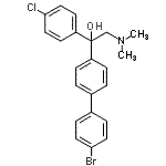 CAS 登录号：94113-55-0， 1-(4'-溴-4-联苯基)-1-(4-氯苯基)-2-(二甲基氨基)乙醇