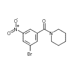 CAS#: 941294-21-9, (3-Bromo-5-nitrophenyl)(1-piperidinyl)methanone