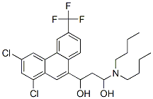CAS 登录号：94133-69-4， 1-(二丁基氨基)-3-[1,3-二氯-6-(三氟甲基)-9-菲基]丙烷-1,3-二醇