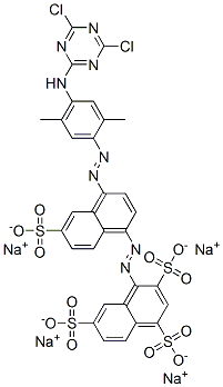 CAS#: 94135-84-9, Tetrasodium 4-[[4-[[4-[(4,6-Dichloro-1,3,5-Triazin-2-Yl)Amino]-2,5-Dimethylphenyl]Azo]-6-Sulphonato-1-Naphthyl]Azo]Naphthalene-1,3,6-Trisulphonate