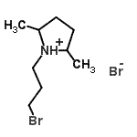 CAS#: 94135-90-7, 1-(3-Bromopropyl)-2,5-dimethylpyrrolidinium bromide