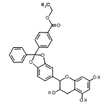 CAS 登录号：94139-05-6， 乙基4-[2-苯基-5-(3,5,7-三羟基-3,4-二氢-2H-苯并吡喃-2-基)-1,3-苯并二氧戊环-2-基]苯甲酸酯