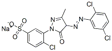 CAS#: 94158-02-8, Sodium 4-Chloro-3-[4-[(2,5-Dichlorophenyl)Azo]-4,5-Dihydro-3-Methyl-5-Oxo-1H-Pyrazol-1-Yl]Benzenesulphonate