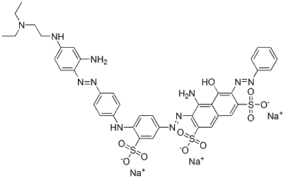 CAS#: 94159-52-1, Trisodium 4-Amino-3-[[4-[[4-[[2-Amino-4-[[2-(Diethylamino)Ethyl]Amino]Phenyl]Azo]Phenyl]Amino]-3-Sulphonatophenyl]Azo]-5-Hydroxy-6-(Phenylazo)Naphthalene-2,7-Disulphonate