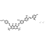 CAS 登录号：94159-53-2， 二钠4-氨基-3-({4'-[(2-氨基-4-羟基苯基)偶氮]-3,3'-二甲基-4-联苯基}偶氮)-5-羟基-6-[(4-甲氧基苯基)偶氮]-2,7-萘二磺酸酯