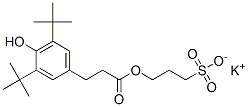 CAS 登录号：94159-70-3， 3-[3-(3,5-二叔丁基-4-羟基苯基)丙酰氧基]丙-1-磺酸钾