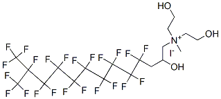 CAS#: 94159-77-0, [Bis(2-Hydroxyethyl)][2-Hydroxy-4,4,5,5,6,6,7,7,8,8,9,9,10,10,11,11,12,13,13,13-Icosafluoro-12-(Trifluoromethyl)Tridecan-1-Yl]Methylammonium Iodide